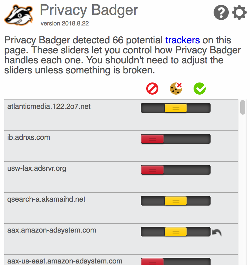 privacy badger screenshot of theatlantic.com